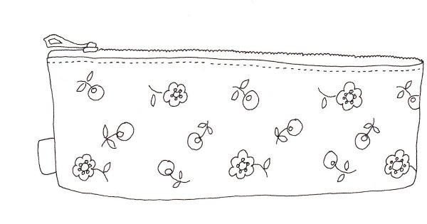 Раскраска пенал школьный