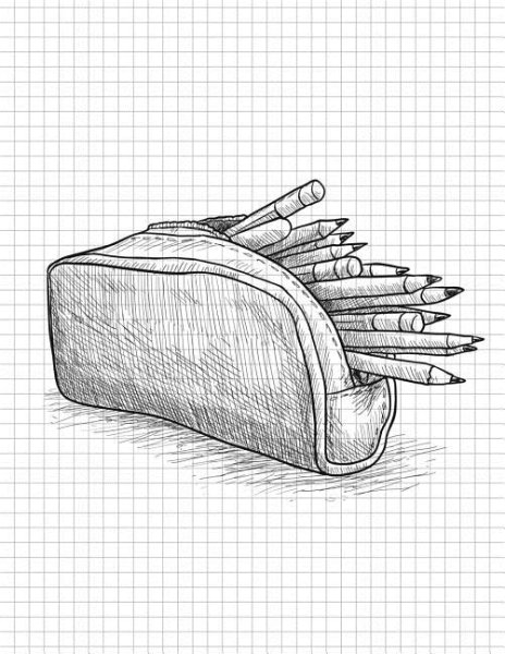 Пенал раскраска