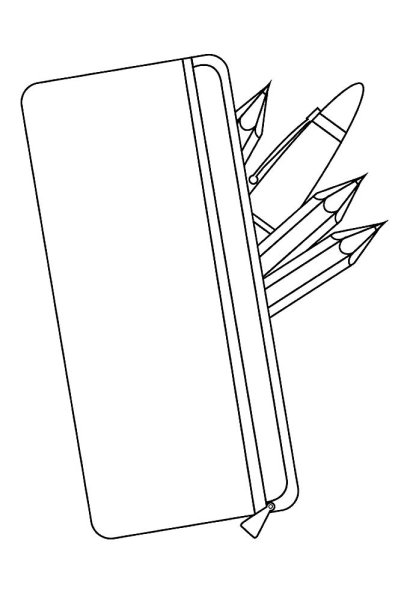 Пенал срисовать легко