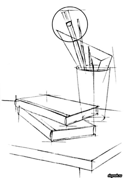Нарисовать пенал школьный
