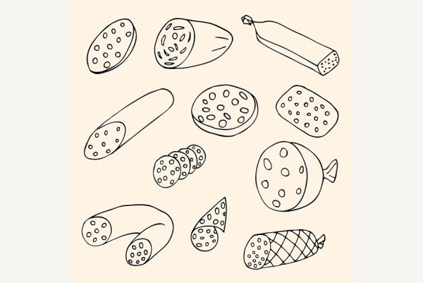 Колбаса для раскрашивания