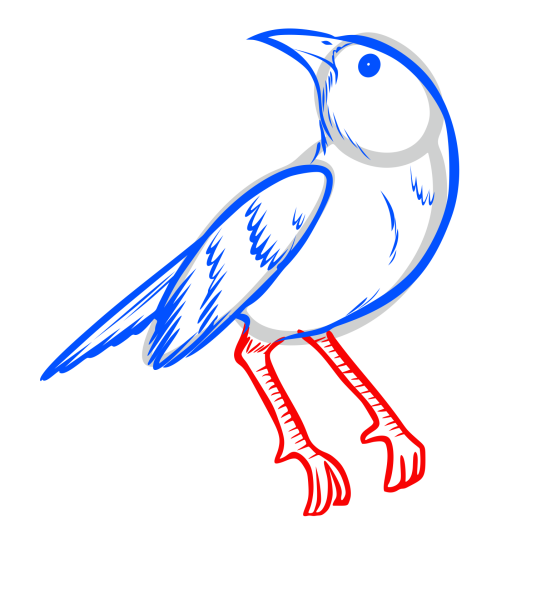 Нарисовать жаворонка