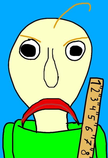 Рисунки БАЛДИ для срисовки