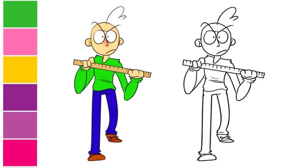 Baldi раскраска