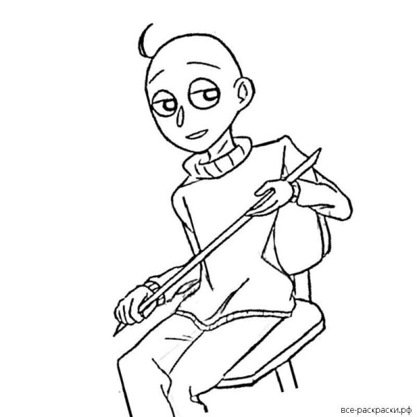 Бауди раскраска