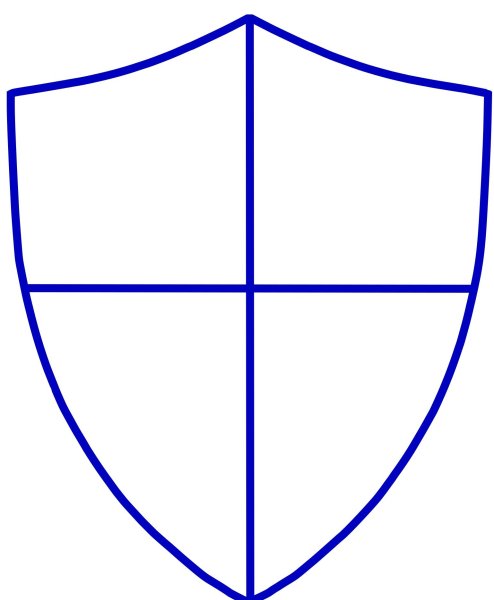 Щит разделенный на 4 части