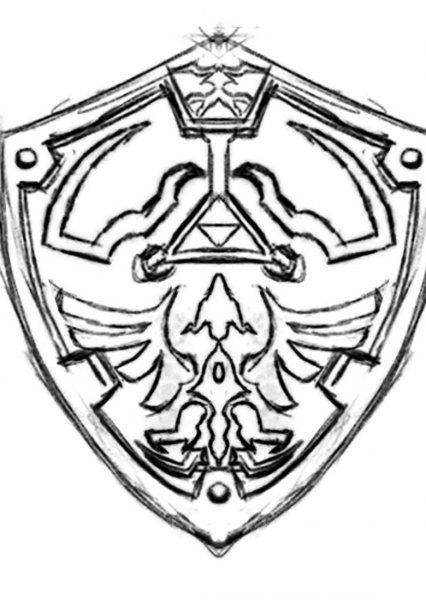 Тату щит эскиз