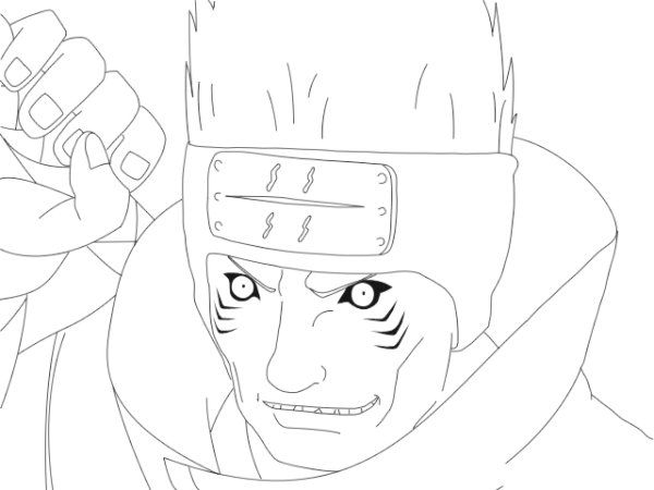 Срисовка Наруто Кисамэ