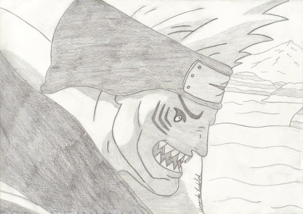 Кисаме Акацуки рисовка