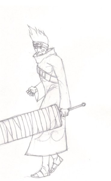 Кисаме Хошигаки раскраска