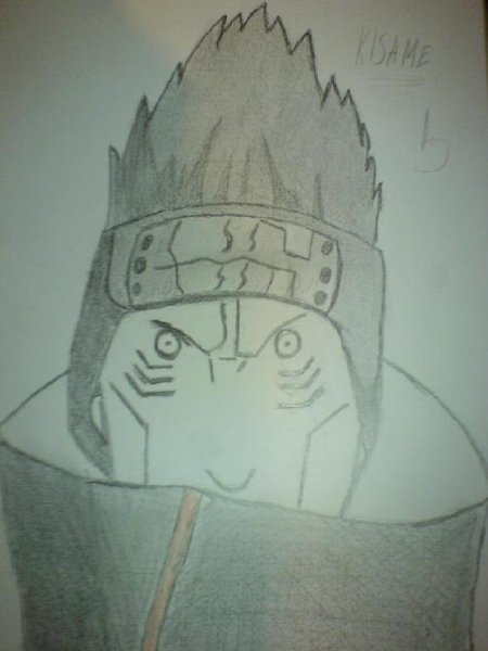 Наруто Кисаме карандашом