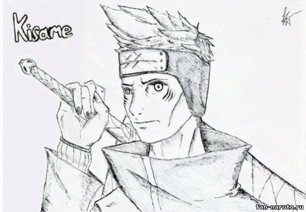 Кисаме Хошигаки арт карандашом