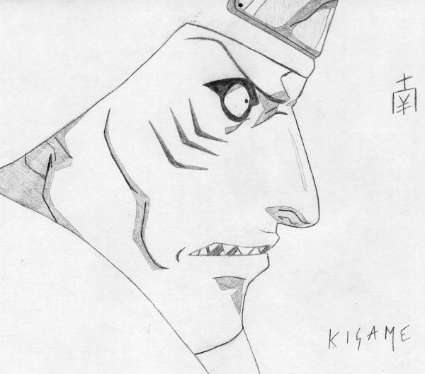 Кисаме Хошигаке карандашом
