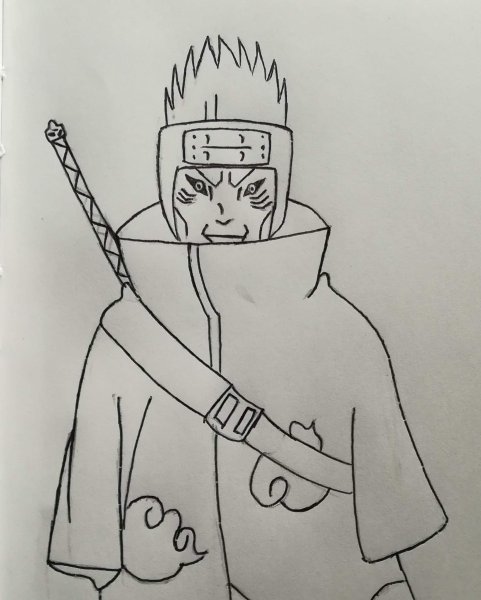 Рисунки аниме Наруто Кисаме