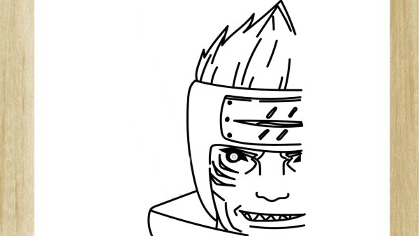 Кисаме раскраска