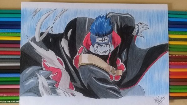 Рисунок аниме Наруто Акацуки Кисаме