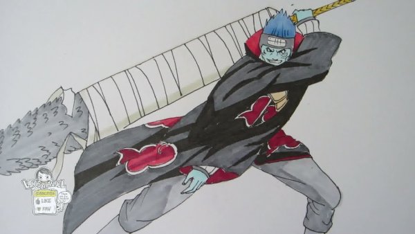 Кисаме Акацуки рисовка