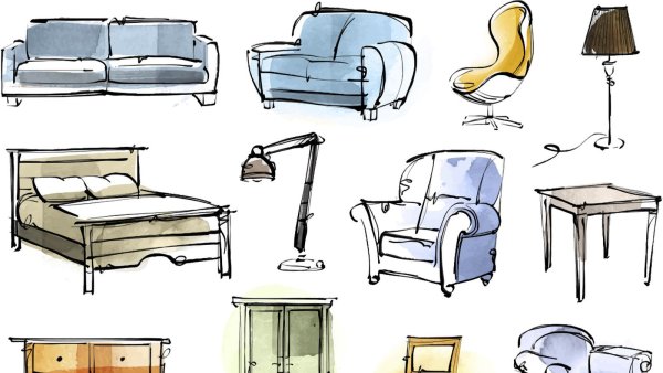 Карандаш для мебели цвета