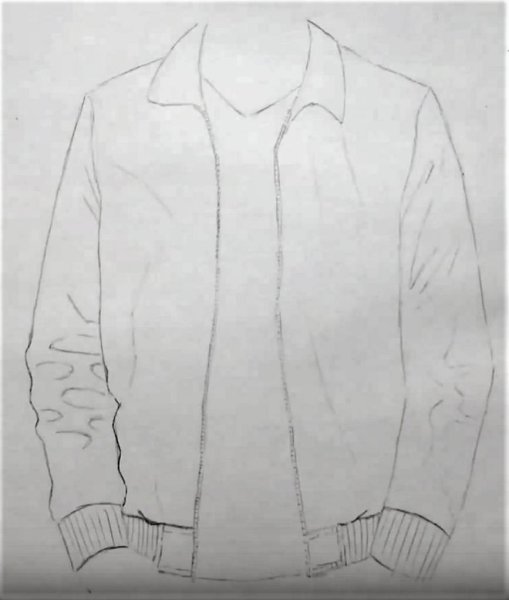 Куртка карандашом