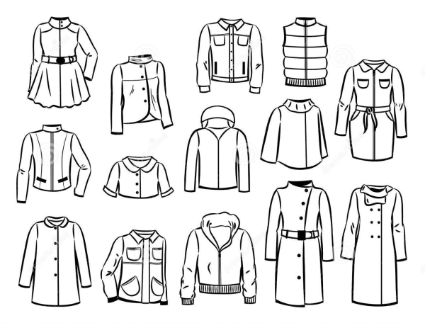 Одежда схематично