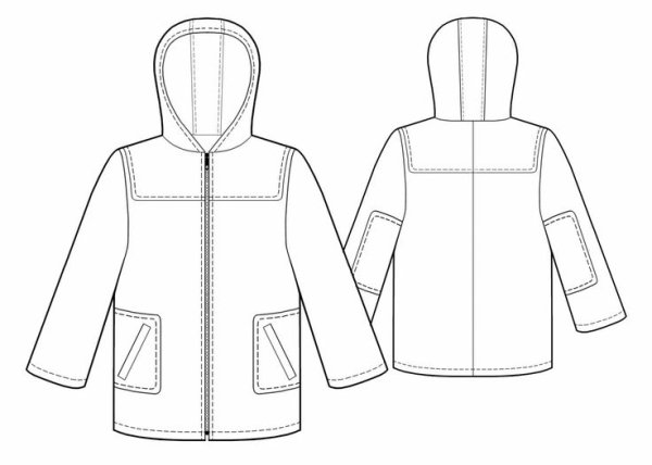 Лекала мужской куртки