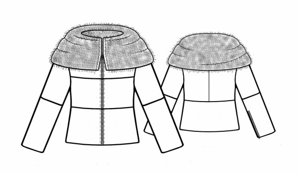 Выкройки меховой женской куртки