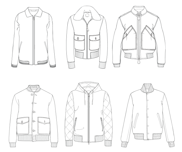 Технический эскиз куртки