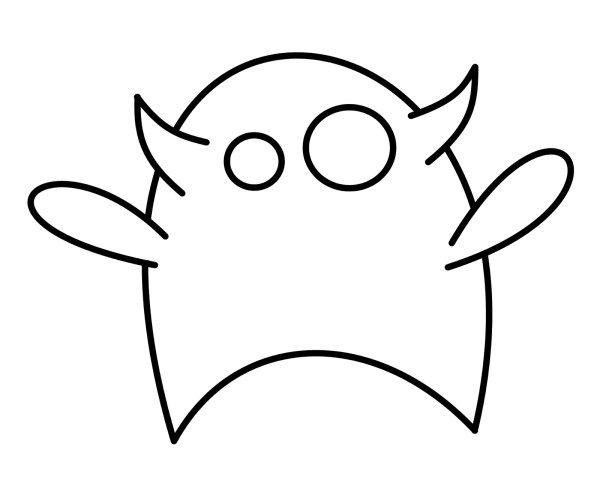 Монстр для срисовки легкие