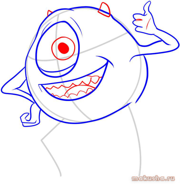 Корпорация монстров белый Майк Вазовски