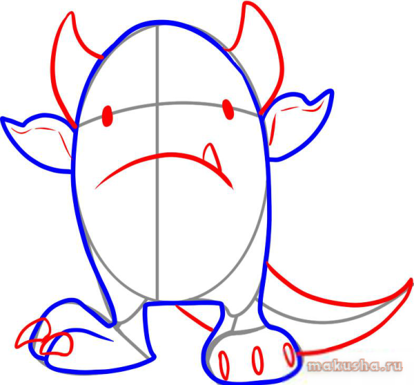 Монстрик карандашом