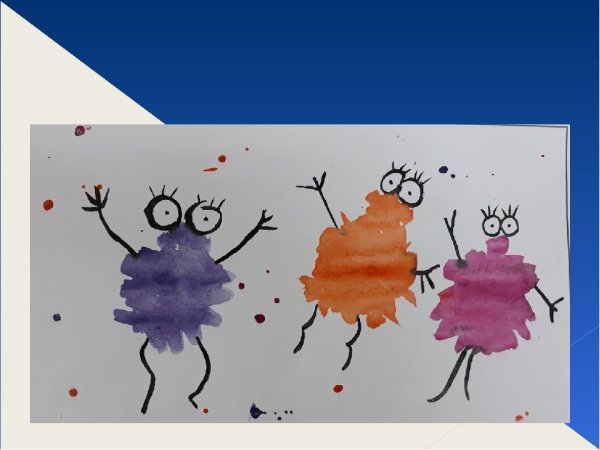 Рисование кляксами в старшей группе