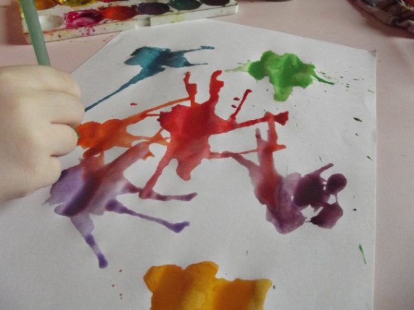 Кляксография животные в детском саду