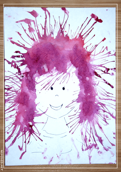 Кляксография выдувание