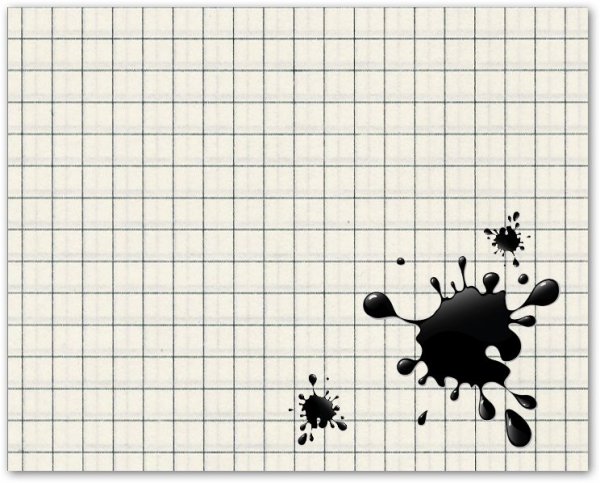 Клякса в тетради