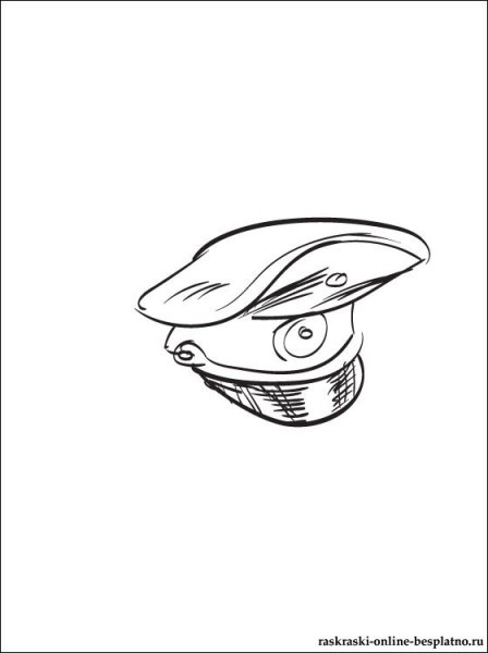 Поэтапное рисование шапки