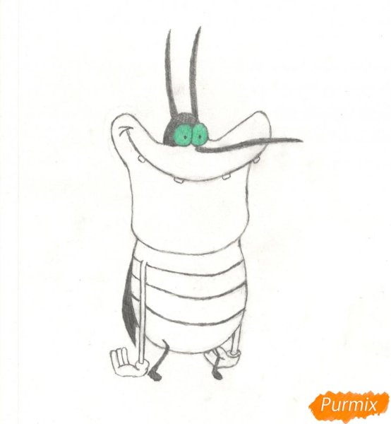 Поэтапный рисунок жука