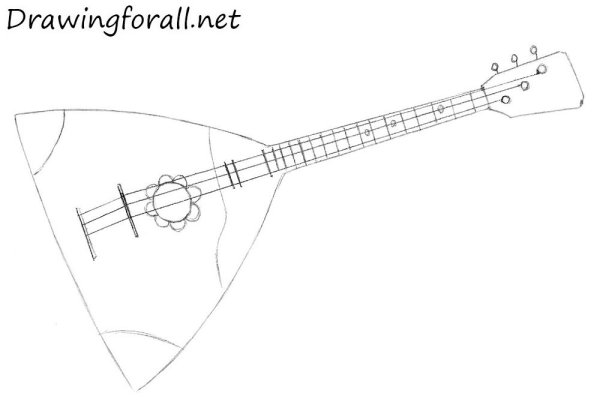 Балалайка раскраска