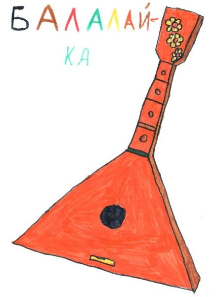 Балалайка рисовать