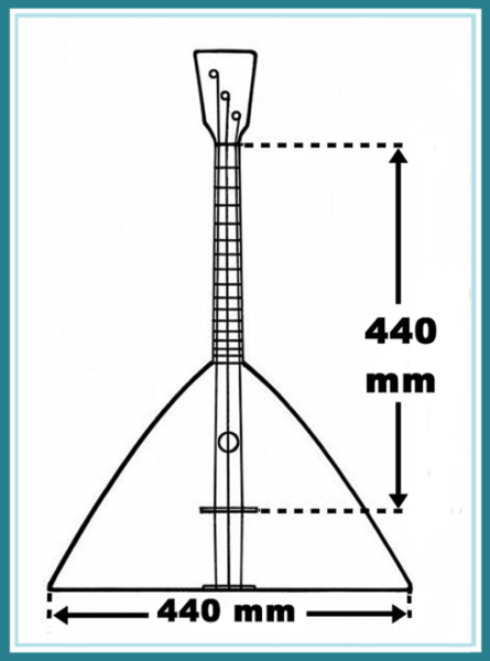 Балалайка Размеры