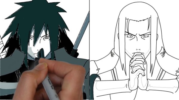 Хаширама Сенджу срисовывать