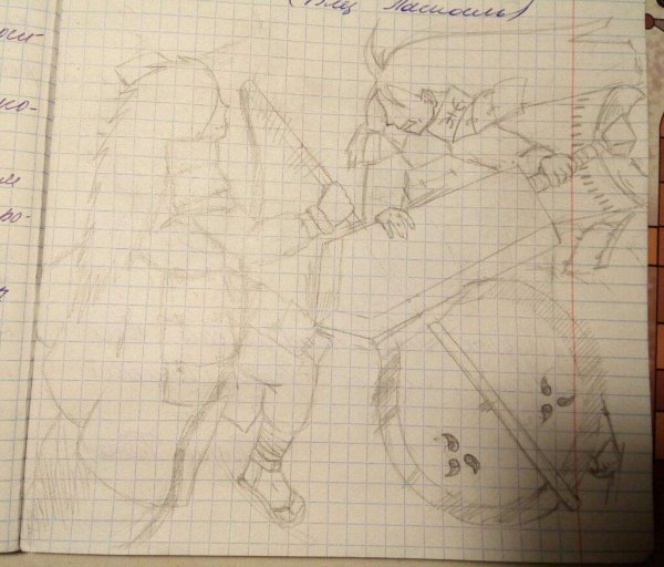 Мадара и Хаширама для срисовки