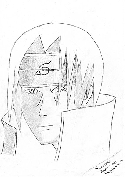 Мадара Учиха срисовать