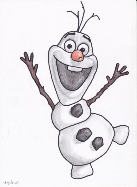 Олаф для рисования