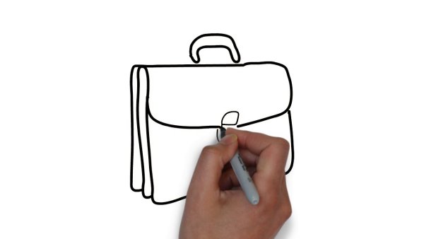 Поэтапное рисование рюкзака