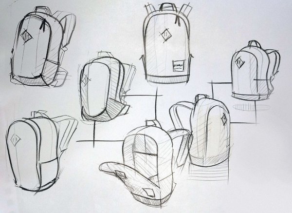 Поэтапные рисунки портфеля