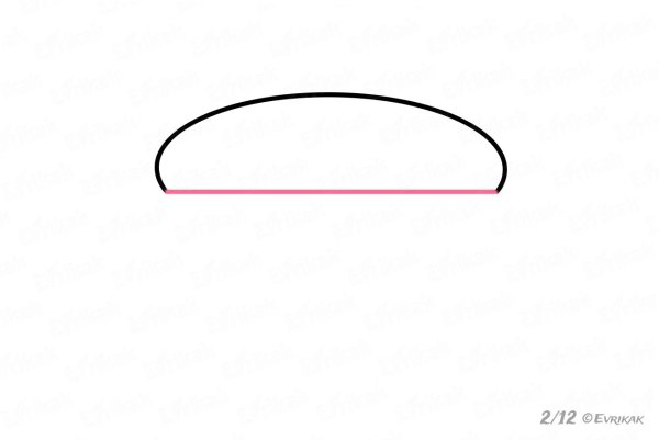 Как рисовать гамбургер поэтапно