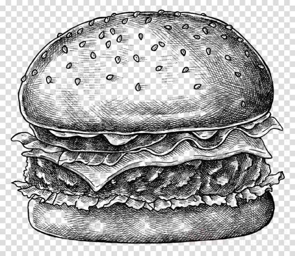 Гамбургер карандашом
