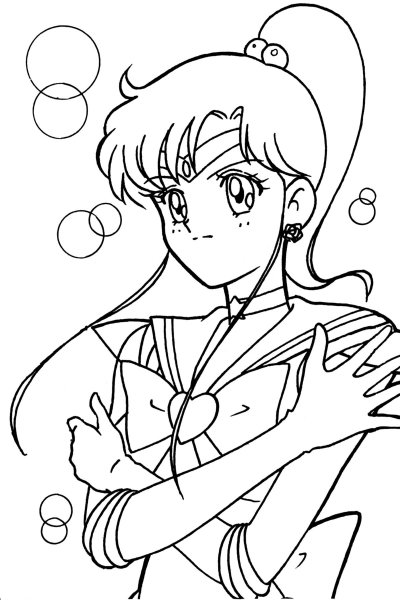 Сейлормун раскраска Sailor Star