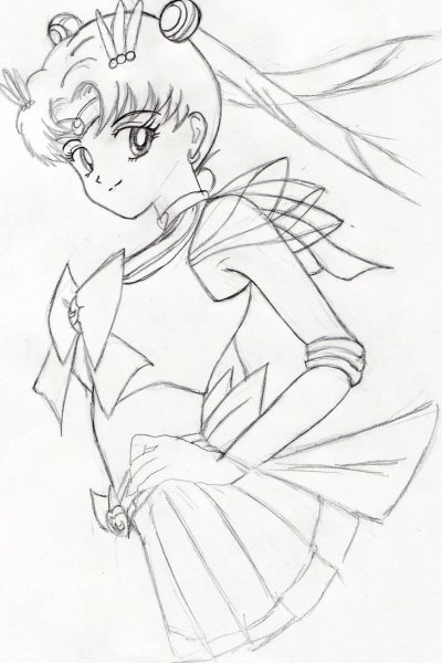 Аниме Сейлор Мун срисовать
