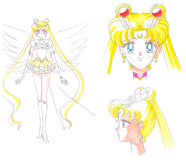 Раскраска аниме Сейлор Мун крисстал